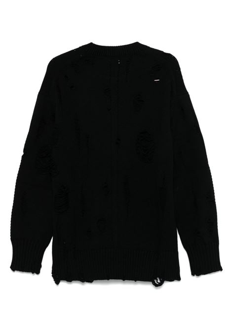 Maglione con effetto vissuto in nero Junya watanabe - donna JUNYA WATANABE | JNN0051